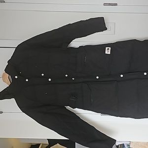 North face knee length coat
